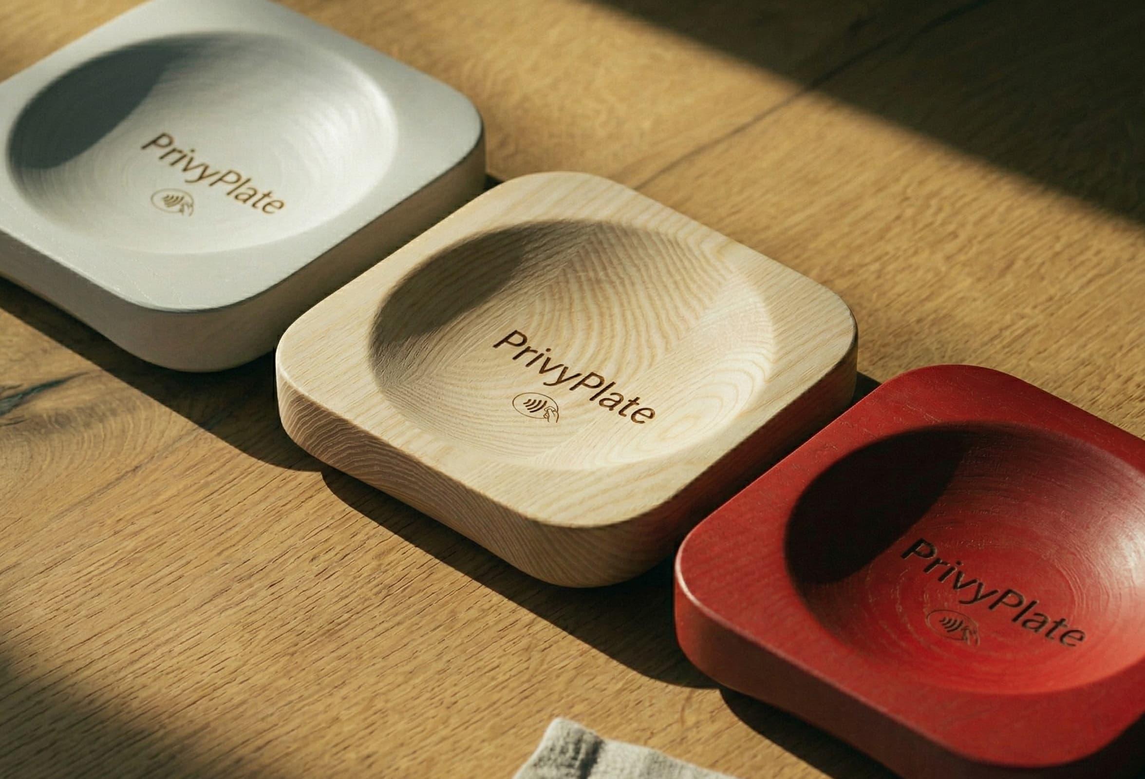 PrivyPlate device — concrete finish